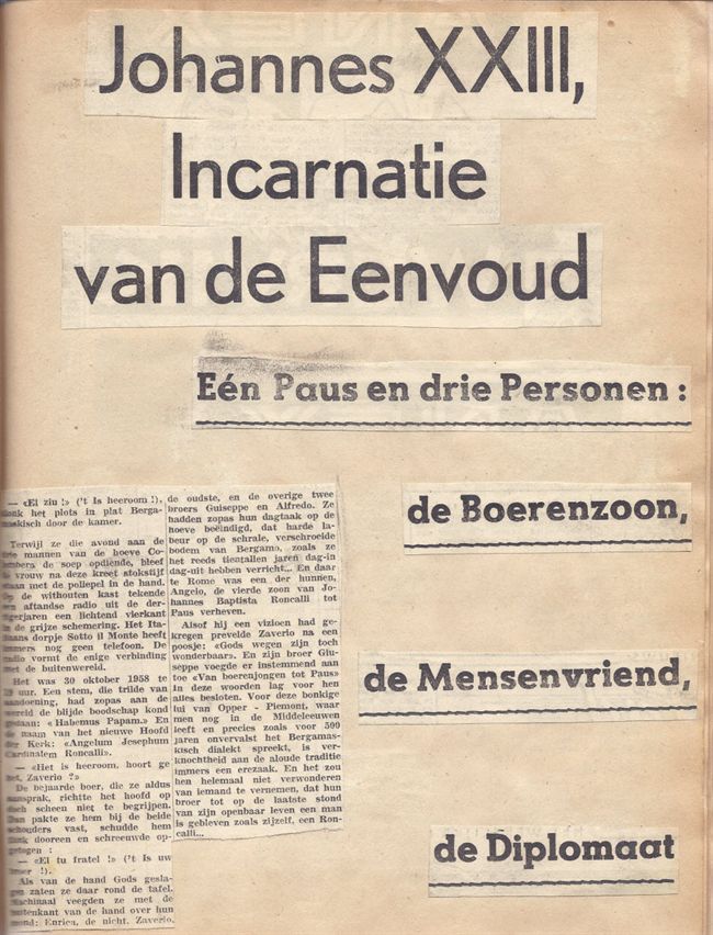 Johannes XXIII, incarnatie van de eenvoud
